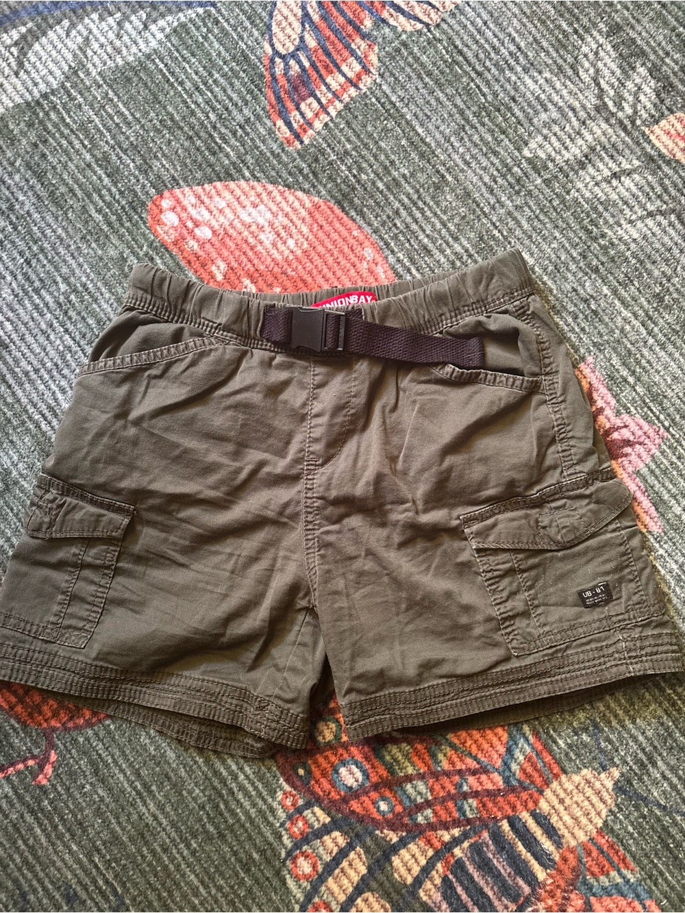 UNIONBAY Olive Green Women’s Cargo Shorts with Belt